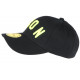 Casquette ICON Noire et Jaune FLuo Streetwear Baseball Fyck CASQUETTES Hip Hop Honour