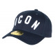 Casquette ICON Bleue et Blanche Streetwear Baseball Fyck CASQUETTES Hip Hop Honour