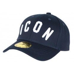 Casquette ICON Bleue et Blanche Streetwear Baseball Fyck CASQUETTES Hip Hop Honour