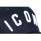 Casquette ICON Bleue et Blanche Streetwear Baseball Fyck CASQUETTES Hip Hop Honour