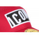 Casquette ICON Rouge avec Strass Noir design Streetwear Baseball Orka ANCIENNES COLLECTIONS divers