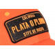 Casquette Plata o Plomo Orange Fluo et Strass Noir Colombia Baseball CASQUETTES SKR