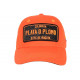 Casquette Plata o Plomo Orange Fluo et Strass Noir Colombia Baseball CASQUETTES SKR