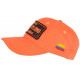 Casquette Plata o Plomo Orange Fluo et Strass Noir Colombia Baseball CASQUETTES SKR