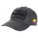 Casquette El Patron Grise en Tissu Reflechissant Fashion Medellin Colombia Baseball CASQUETTES SKR