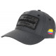 Casquette Plata o Plomo Grise Toile Reflechissante Strass Noir Colombia Baseball CASQUETTES SKR