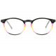 Lunettes Loupe Rondes Noires et Oranges Tendance Fozza Lunettes Loupes New Time