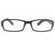 Lunettes de Lecture Cuir Noir Mode Classe Rectangulaires Neyl Lunettes Loupes Proloupe