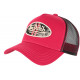 Casquette Von Dutch Rouge et Noire Originale Trucker Baseball Log CASQUETTES VON DUTCH