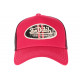 Casquette Von Dutch Rouge et Noire Originale Trucker Baseball Log CASQUETTES VON DUTCH