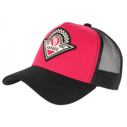 Casquette Von Dutch Rouge et Noire Garage Custom Baseball Racing CASQUETTES VON DUTCH