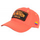 Casquette El Patron Orange Fluo Strass Noir Medellin Colombia Baseball CASQUETTES SKR