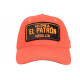 Casquette El Patron Orange Fluo Strass Noir Medellin Colombia Baseball CASQUETTES SKR