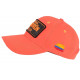 Casquette El Patron Orange Fluo Strass Noir Medellin Colombia Baseball CASQUETTES SKR