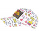 Casquette El Patron Blanche et Orange Strass Streetwear Colombia Medellin Baseball CASQUETTES SKR