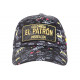 Casquette El Patron Noire et Dorée Strass Streetwear Colombia Medellin Baseball CASQUETTES SKR