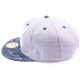 Casquette Snapback JBB couture Grise avec visière imprimée ANCIENNES COLLECTIONS divers