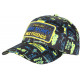 Casquette Make Money Not Friends Noire et Jaune Strass Streetwear Baseball CASQUETTES SKR