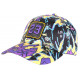 Casquette 23 Violette et Noire Print Streetwear Strass Classe Baseball ANCIENNES COLLECTIONS divers