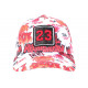 Casquette 23 Rouge et Blanche Print Streetwear Strass Classe Baseball CASQUETTES SKR