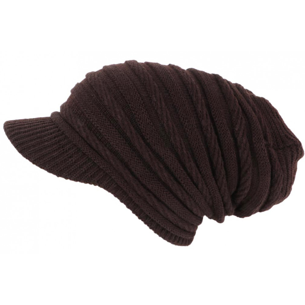 Bonnet Homme Noir Simple en Laine - Casquettes Bonnets