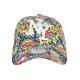 Casquette NY Blanche et Jaune Originale Cartoons Baseball Bang Boum CASQUETTES Hip Hop Honour