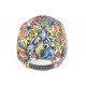 Casquette NY Blanche et Jaune Originale Cartoons Baseball Bang Boum CASQUETTES Hip Hop Honour