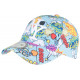 Casquette NY Bleue et Jaune Graphisme Pop Art Baseball Bang Boom ANCIENNES COLLECTIONS divers