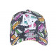 Casquette NY Noire et Violette Design Pop Art Cartoons Baseball Bang Boom ANCIENNES COLLECTIONS divers