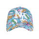 Casquette NY Bleu Ciel et Verte Design Pop Art Cartoons Baseball Bang Boom ANCIENNES COLLECTIONS divers