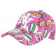 Casquette NY Rose Fuchsia Pop Art Print Cartoons Baseball What Boom CASQUETTES Hip Hop Honour