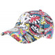 Casquette NY Noire et Rouge Pop Art Cartoons Baseball Bam Boom ANCIENNES COLLECTIONS divers