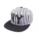 Snapback JBB couture Rayée blanche et noire ANCIENNES COLLECTIONS divers