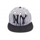 Snapback JBB couture Rayée blanche et noire ANCIENNES COLLECTIONS divers