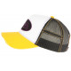 Casquette Von Dutch Jaune et Blanche Originale Filet Noir Baseball Summer CASQUETTES VON DUTCH