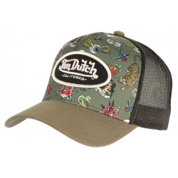 Casquette Von Dutch Verte Design Original Custom Baseball Tat CASQUETTES VON DUTCH