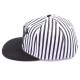 Snapback JBB couture Rayée blanche et noire ANCIENNES COLLECTIONS divers