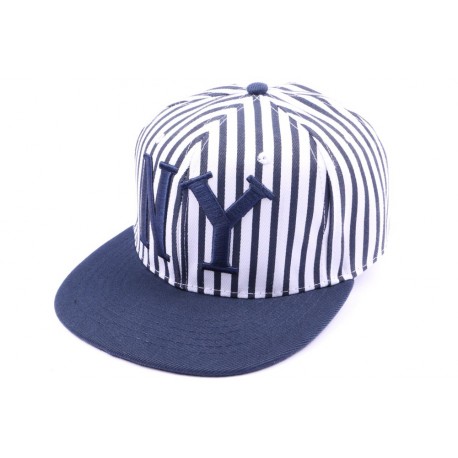 Snapback JBB couture Rayée Bleu et blanc ANCIENNES COLLECTIONS divers