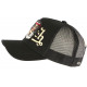 Casquette Von Dutch Noire Design Tatouage Femme Filet Baseball Love CASQUETTES VON DUTCH