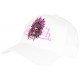 Casquette Von Dutch Blanche et Rose Design Indien Fashion Baseball Ind CASQUETTES VON DUTCH