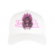 Casquette Von Dutch Blanche et Rose Design Indien Fashion Baseball Ind CASQUETTES VON DUTCH