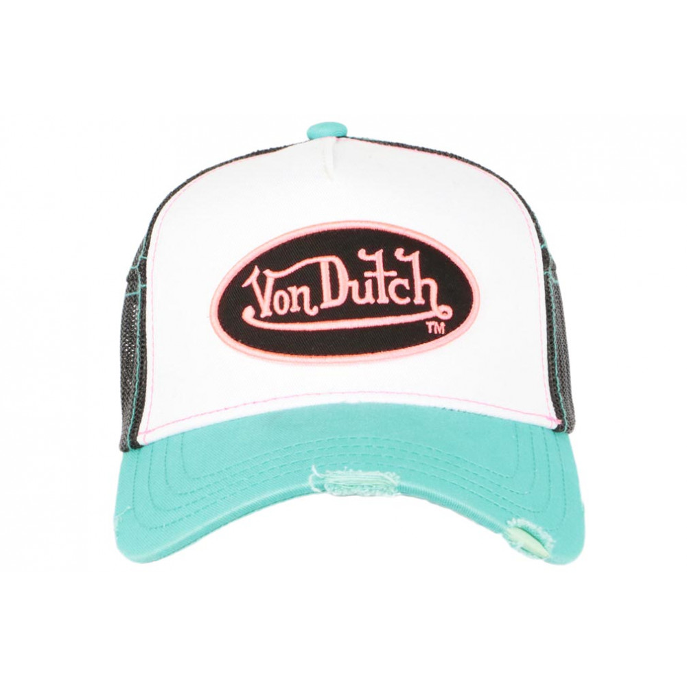 Casquette Rose Fluo Homme Von Dutch Trucker