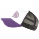 Casquette Von Dutch Violette et Blanche Fashion Trucker Noir Baseball Summer CASQUETTES VON DUTCH