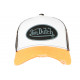 Casquette Von Dutch Orange et Blanche Fashion Trucker Noir Baseball Summer CASQUETTES VON DUTCH