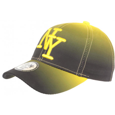 Casquette NY Jaune et Noire Classe et Tendance Baseball Renbo CASQUETTES Hip Hop Honour