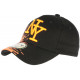 Casquette NY Orange Tags Noirs City Tendance Baseball Noryk CASQUETTES Hip Hop Honour