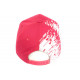 Casquette Enfant Rouge Tags Blancs City Baseball Fashion Noryk de 7 a 11 ans Casquette Enfant Hip Hop Honour