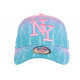 Casquette NY Bleue et Rose Originale Tendance Baseball Eclyr ANCIENNES COLLECTIONS divers