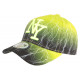 Casquette Enfant Jaune Fluo et Noire Eclyr Fashion NY Baseball de 7a 12 ans Casquette Enfant Hip Hop Honour