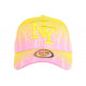 Casquette Enfant Jaune et Rose Fantaisie Eclyr NY Baseball de 7a 12 ans ANCIENNES COLLECTIONS divers